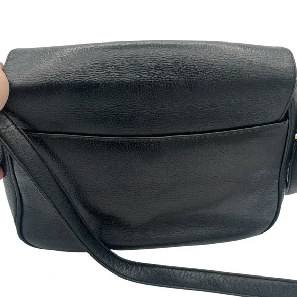 Preloved MCM Vintage Black Crossbody Bag w/ Adjustable Strap - Picture 7 of 15